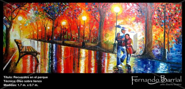 PASEO EN EL PARQUE Oil Canvas Landscaping