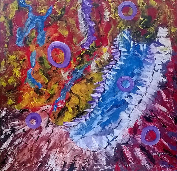 circulos flotando Acrylic Canvas Others