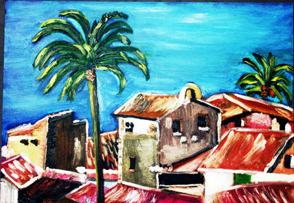 Aldea con Palmeras