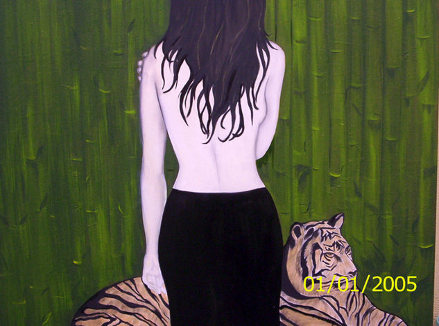 Mujer Oil Canvas Figure Painting