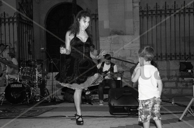 Jazz en la plaza 1 Fotoperiodismo y documental Blanco y Negro (Digital)