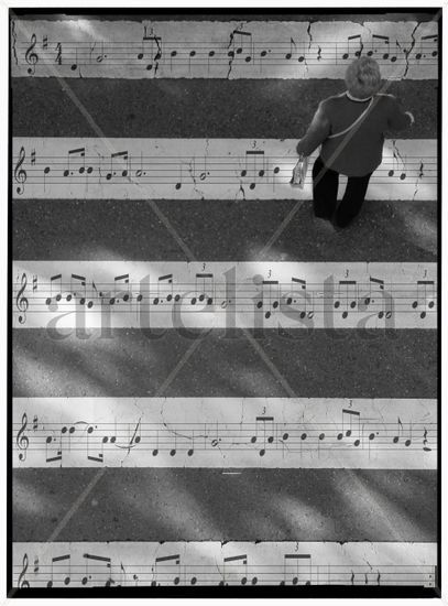 zebra song Conceptual/Abstracto Blanco y Negro (Digital)