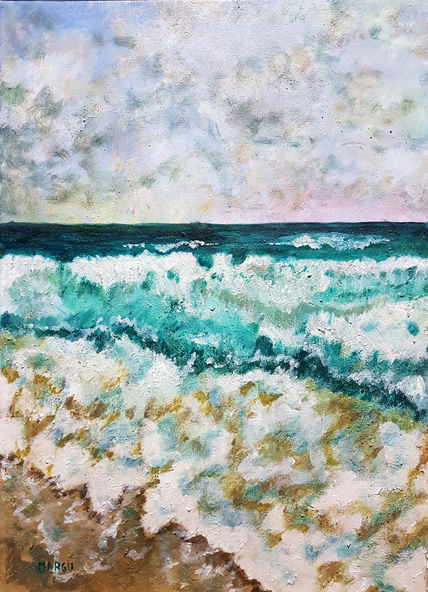 Contemplando el mar