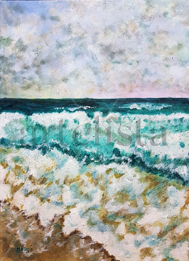 Contemplando el mar