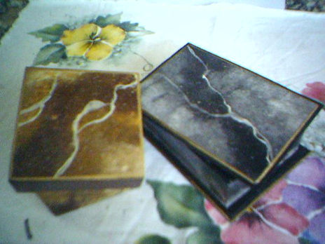 Cajas imitación marmol