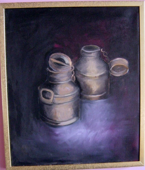 LATAS DE LECHE DE ANTAÑO Oil Canvas Others