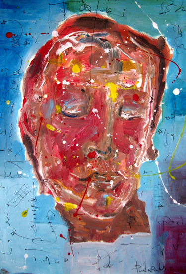 explosion feeling . Portrait collection. Acrylic Paper Portrait