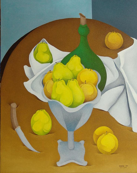 FRUIT DISH Oil Canvas Still Life Paintings