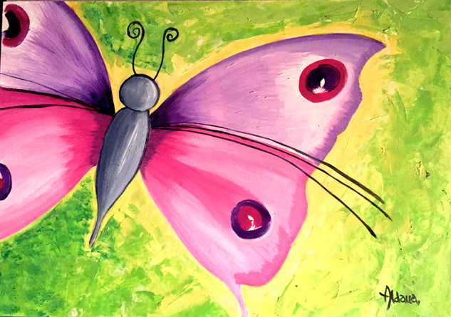 Mariposa Oil Canvas Animals