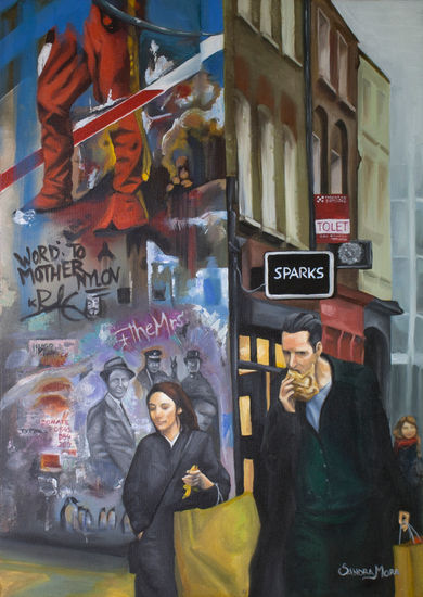 Street London Acrylic Canvas Others