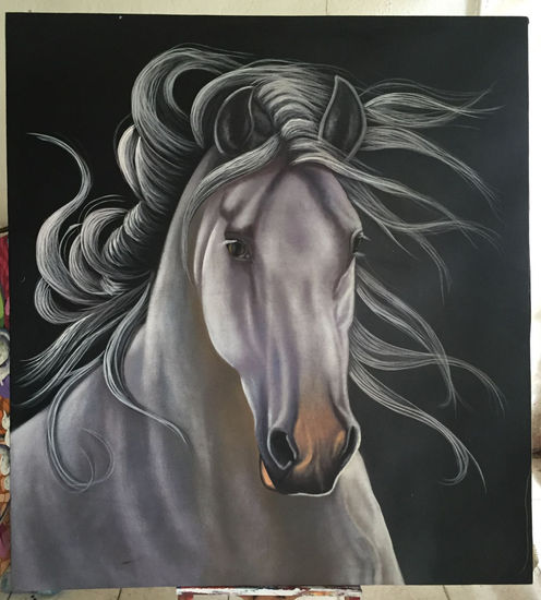 MAYIMBE EL CABALLO DE JUAN Acrylic Canvas Animals