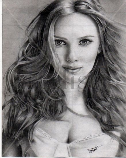 Scarlett Johansson Pencil