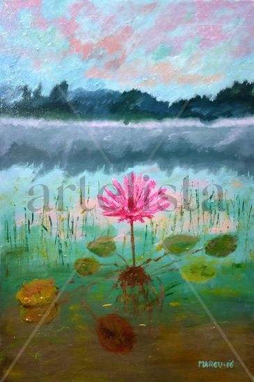 Claro de Nenúfar Acrylic Canvas Landscaping