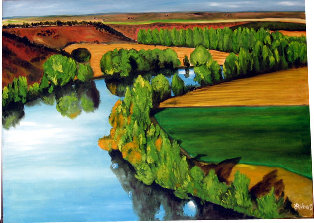 Rio Duero Oil Canvas Landscaping