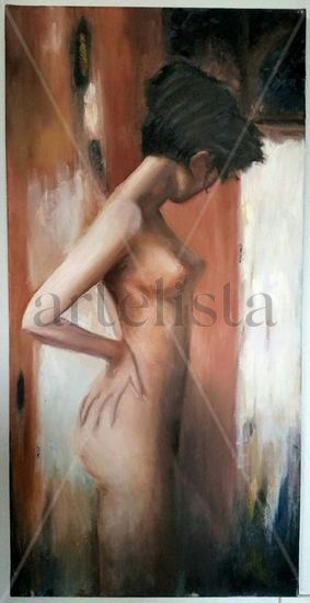 Unknown girl Oil Canvas Nude Paintings