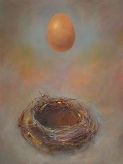 Empty Nest Oil Canvas Still Life Paintings