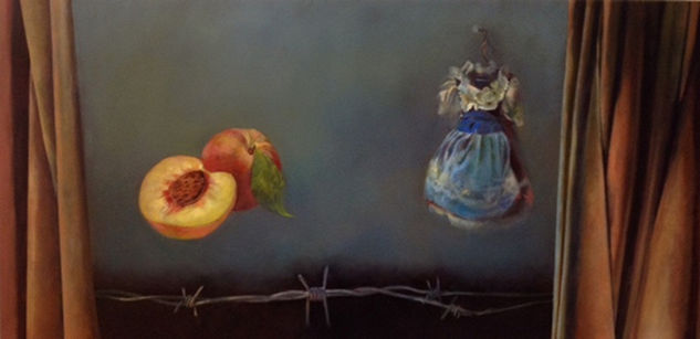 Forbidden Fruit Oil Panel Still Life Paintings