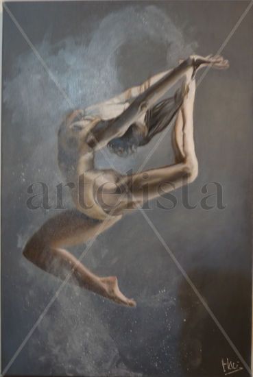 Bailarina en polvo Oil Canvas Figure Painting