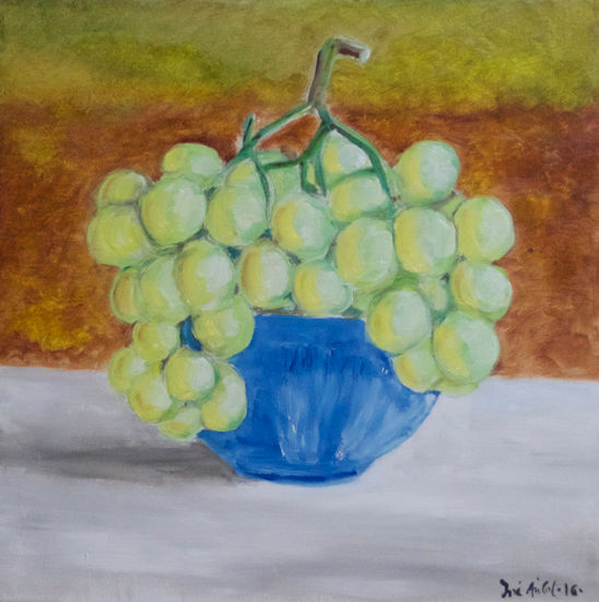 UVAS BLANCAS Oil Canvas Still Life Paintings