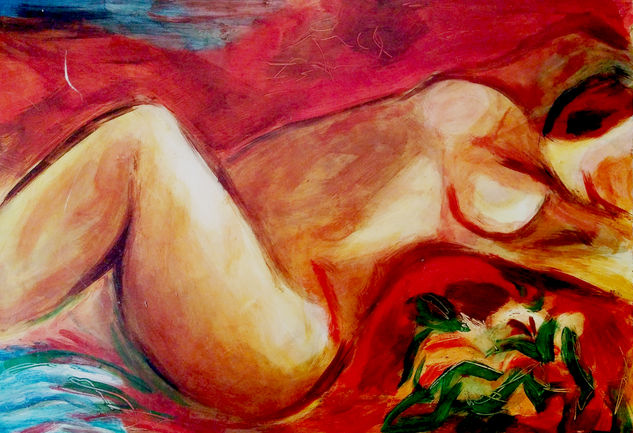 Red Oil Others Nude Paintings