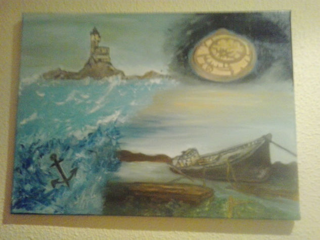 LA MAR Oil Canvas Marine Painting