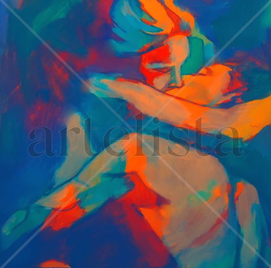 Melodious hearts Acrylic Canvas Nude Paintings