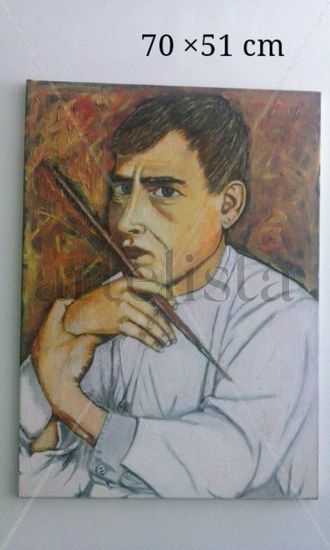 Homenaje a otto dix Oil Canvas Portrait