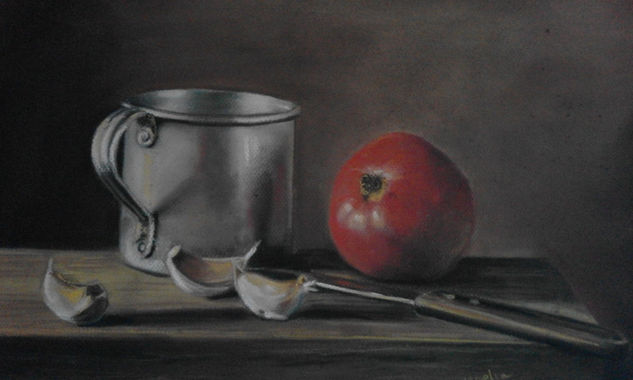 Ajos Pastel Paper Still Life Paintings