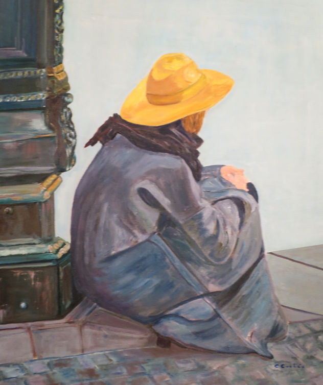 Paris - Mujer en el Centro Pompidou
