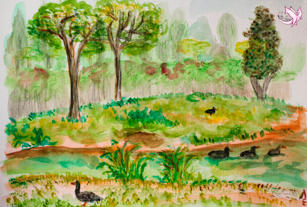 Parque de Cabecera Watercolour Paper Landscaping