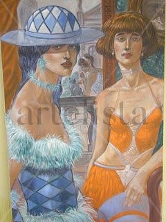 E.PAXELLY: CARNAVAL DE RECIFE Acrylic Canvas Figure Painting