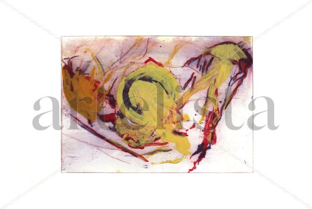 G-01 Monotipo Grabado Original Medusa