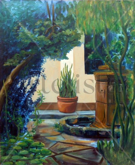 Camino al comedor Oil Canvas Landscaping