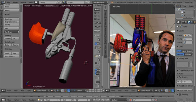 Pistola Ari Gold modelo 3d 