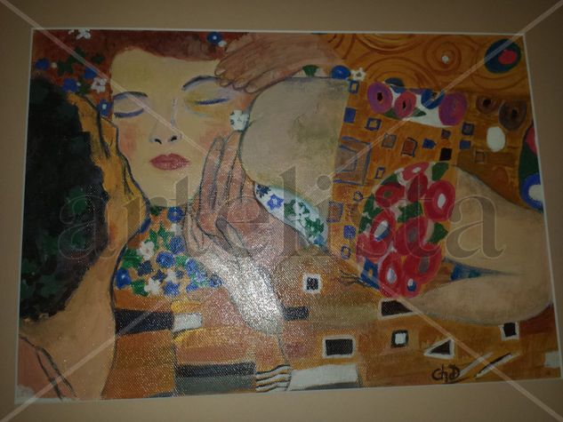 Mi beso de Klimt Oil Canvas Figure Painting