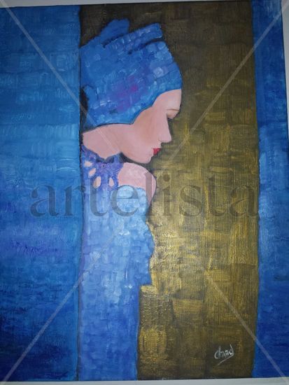 Mujer perfil Oil Canvas Figure Painting