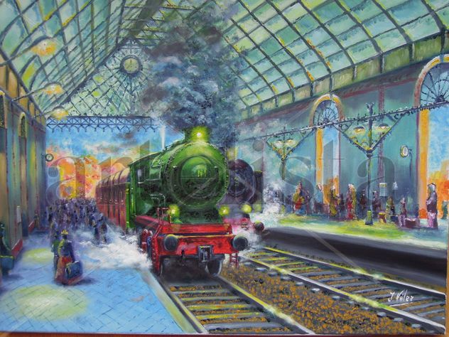 TREN ANTIGUO EN ESTACION