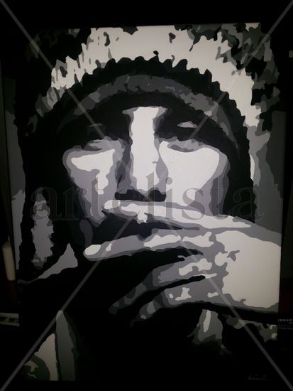 CUADRO DE JAY KAY Acrylic Canvas Portrait