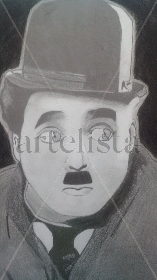 Charles Chaplin retrato ( La quimera de oro)