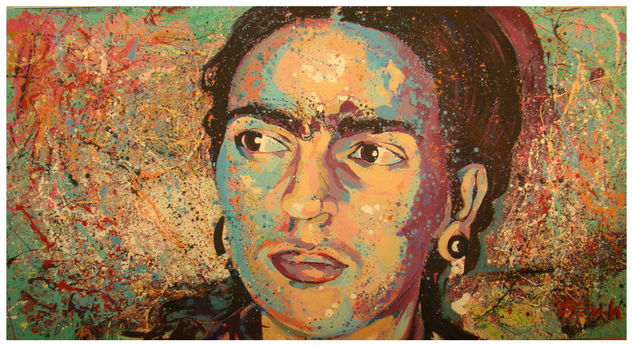 Sentir frida Acrylic Canvas Portrait