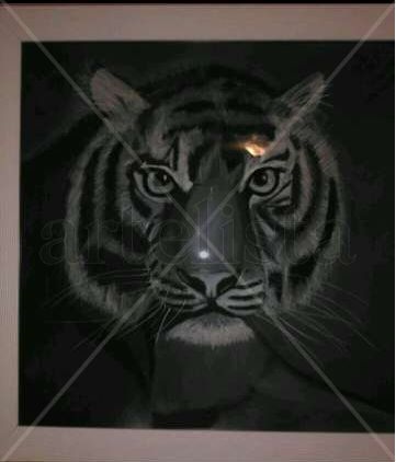 tigre blanco y negro