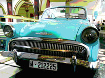 Coche turquesa vintage