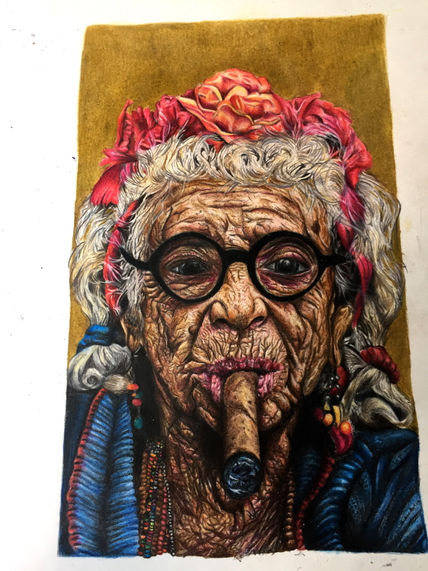 Old cuban lady
