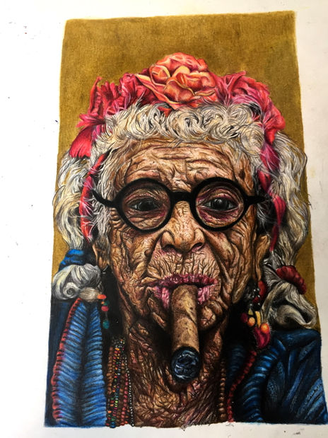 Old cuban lady