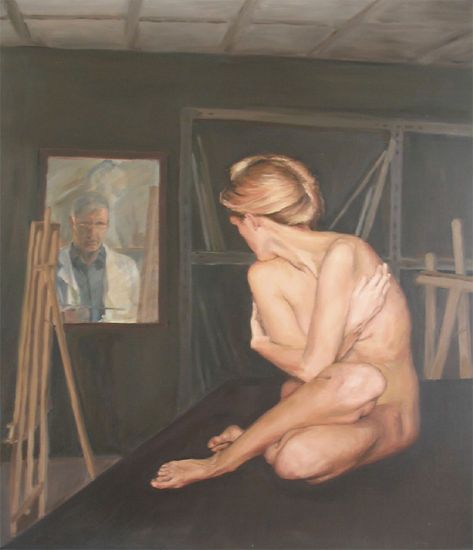 Autorretrato Oil Panel Nude Paintings