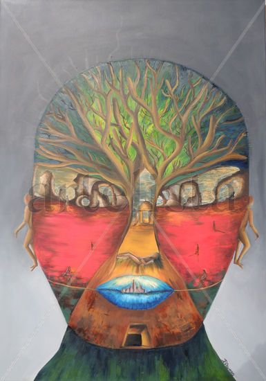 Viaje introspectivo Oil Canvas Portrait