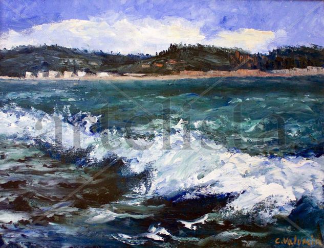 Marina Jove Oil Canvas Marine Painting