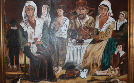 Familia de aldeanos