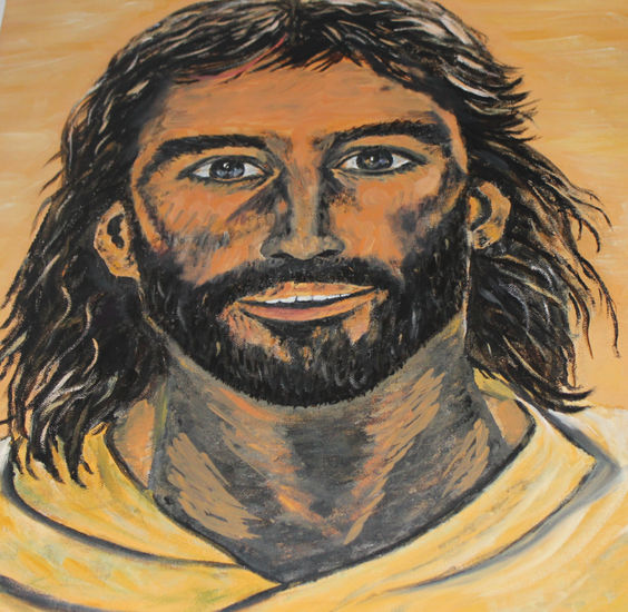 Jesus Acrílico Lienzo Retrato