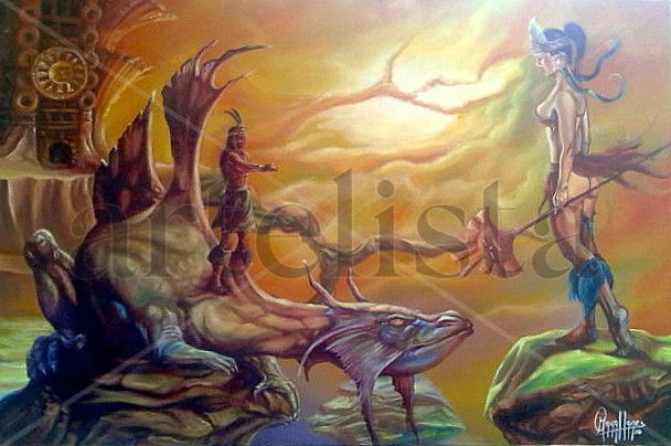 ANCESTROS Oil Canvas Figure Painting